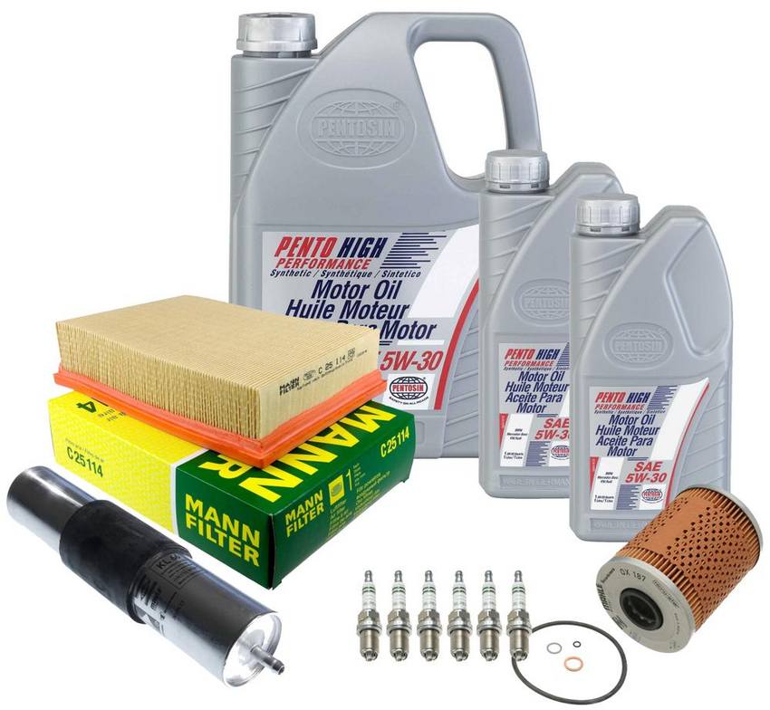 BMW Ignition Tune-Up Kit (5W-30) (7 Liter) (High Performance) 13721730449 - eEuroparts Kit 3084974KIT